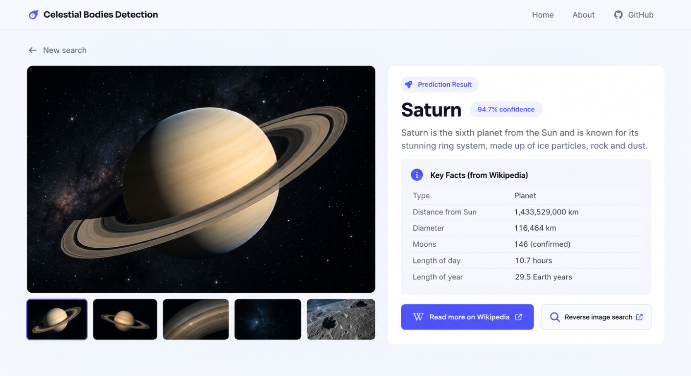 Celestial Bodies Detection screenshot — 3 of 4